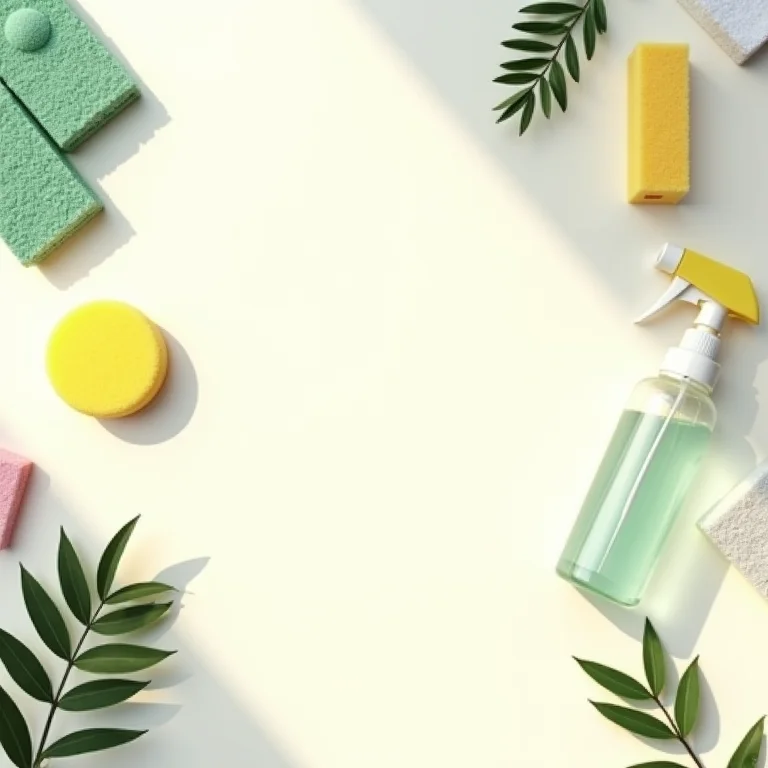 Ferramentas de limpeza organizadas