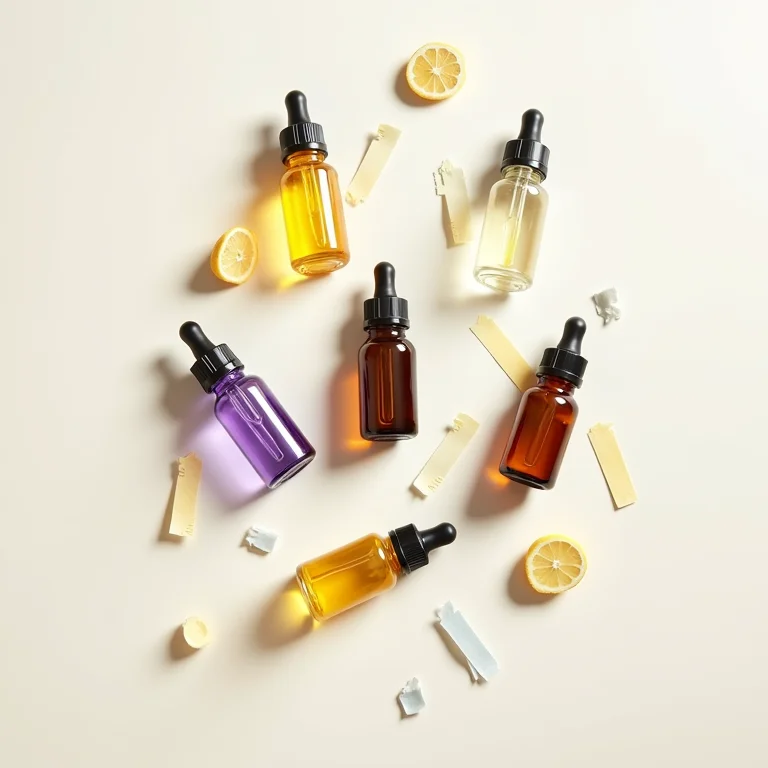 Fragrâncias e óleos essenciais para velas aromáticas.