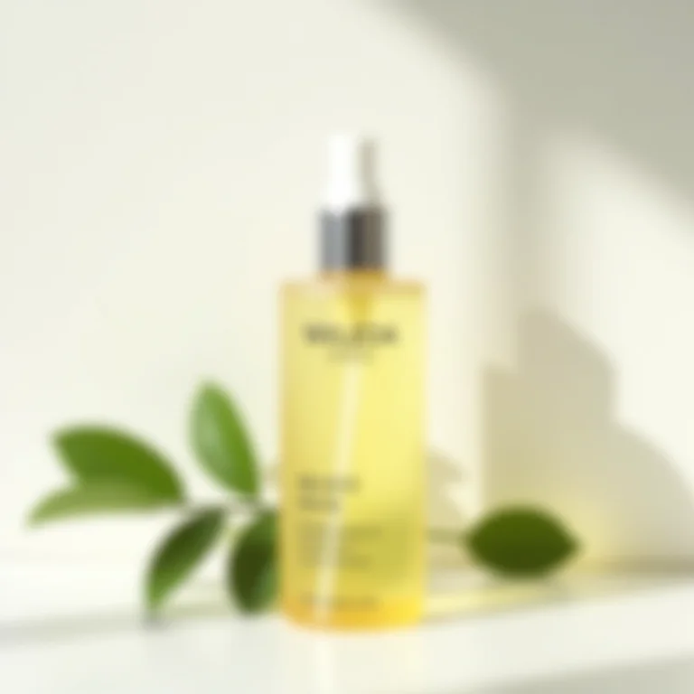 Frasco de óleo corporal de bétula da Weleda