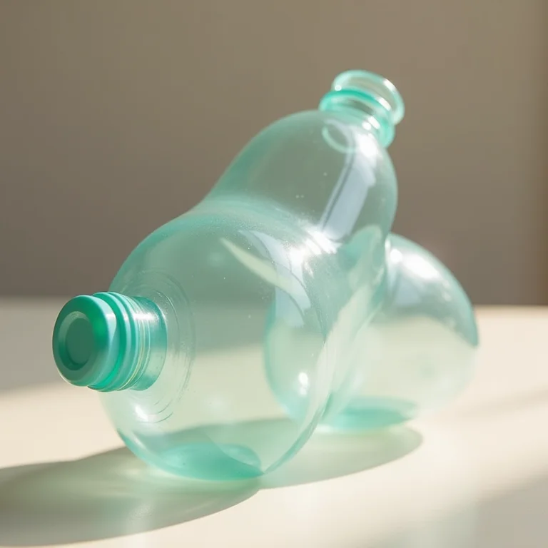 Garrafa PET sendo cortada para virar brinquedo de gato