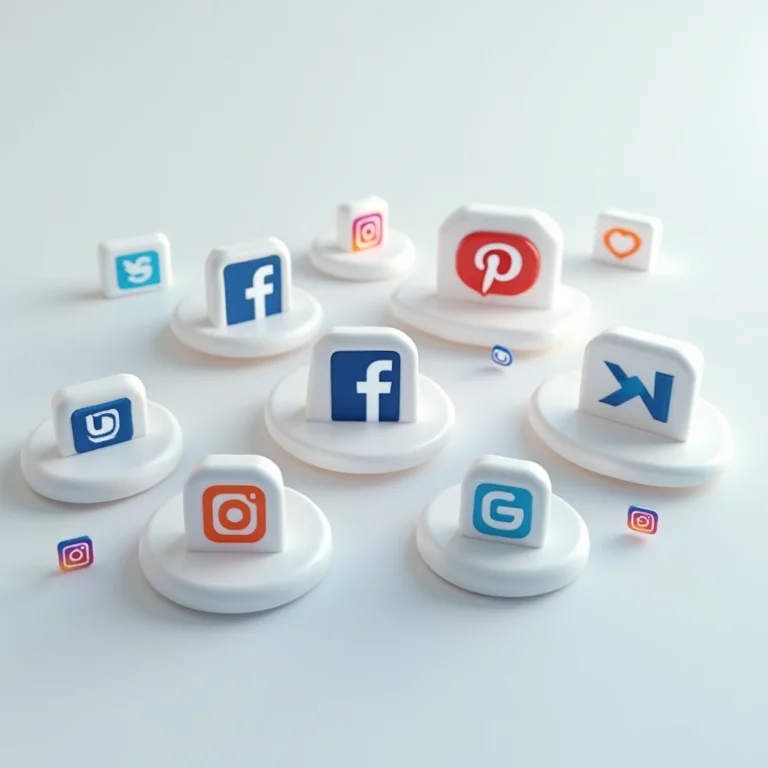 Ícones de links importantes para assinatura de e-mail