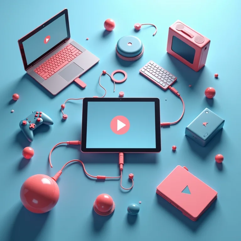 Ícones representando diferentes atividades online que exigem diferentes velocidades de internet.