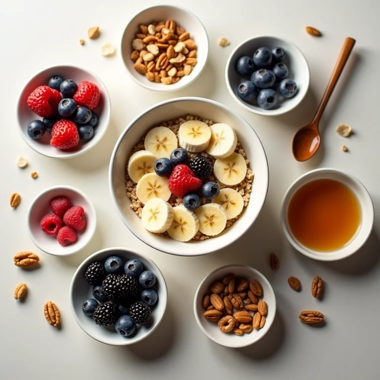 Ingredientes acessíveis para turbinar o mingau de aveia.