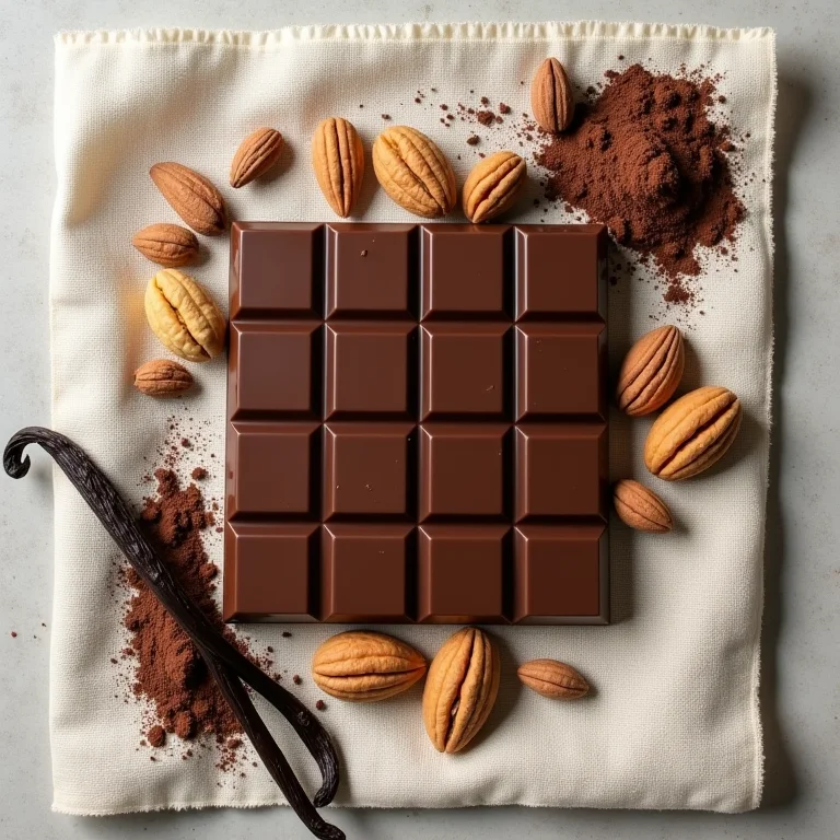 Ingredientes de alta qualidade para ovos de Páscoa gourmet