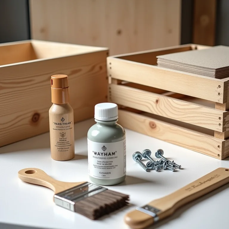 Lista de materiais para mesa de cabeceira de caixote