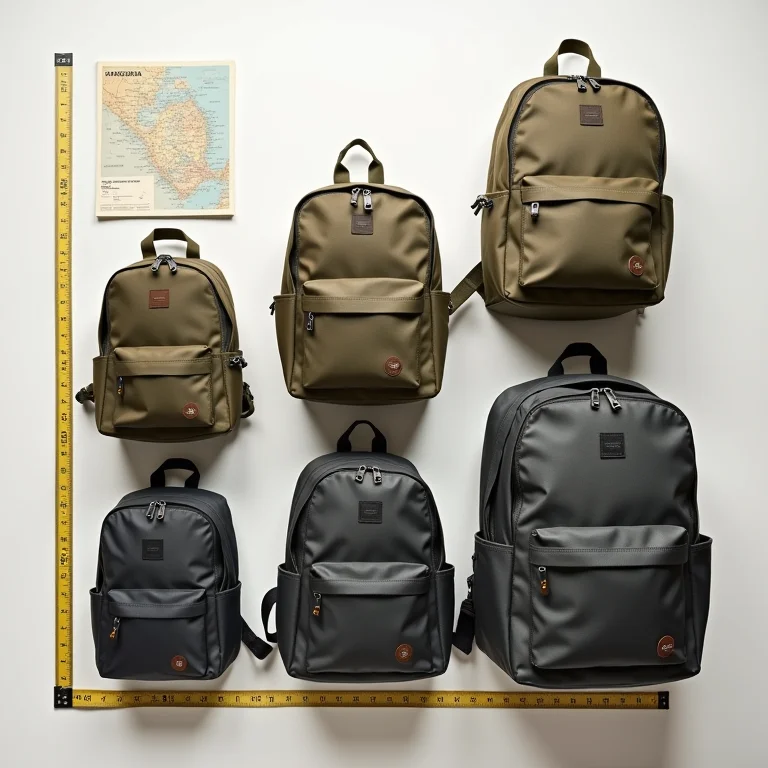 Mochilas cargueiras de diferentes tamanhos e capacidades