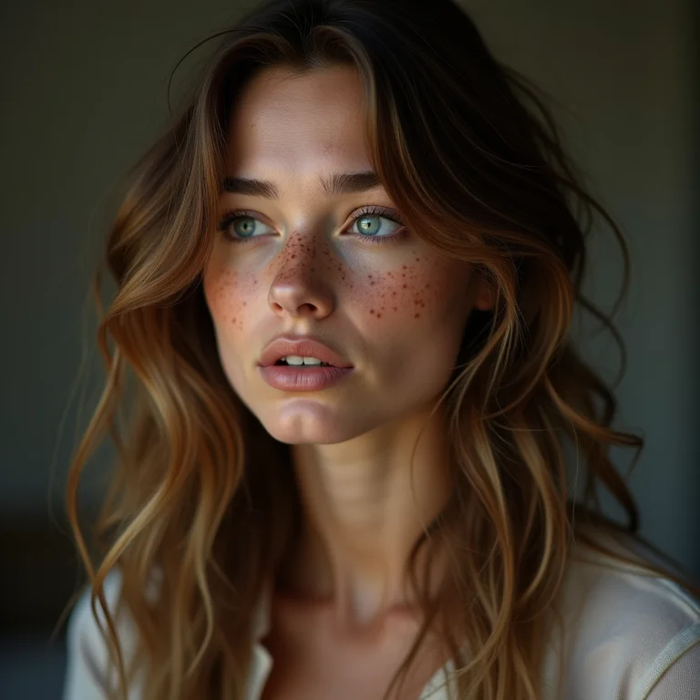 Mulher branca com cabelo ondulado representando o suspense de Jogos Mortais II.