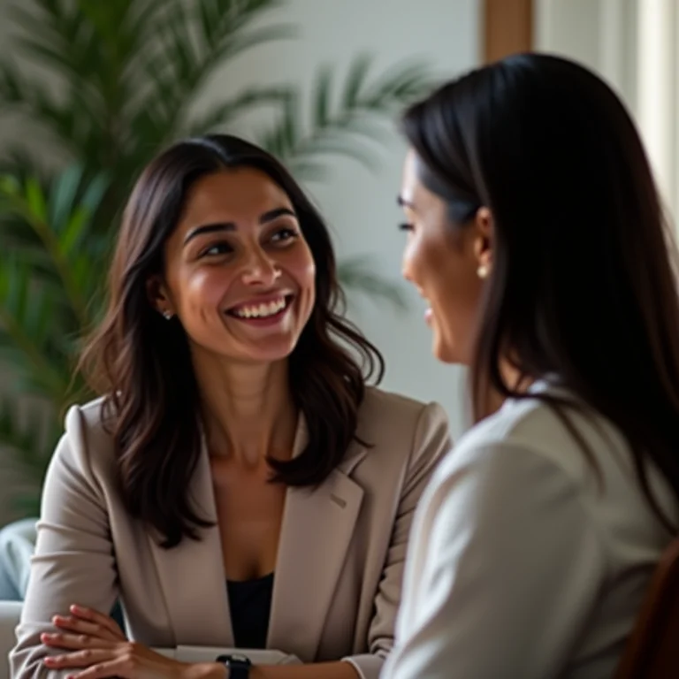 Mulher latina sendo mentorada por um técnico da FURIA Esports