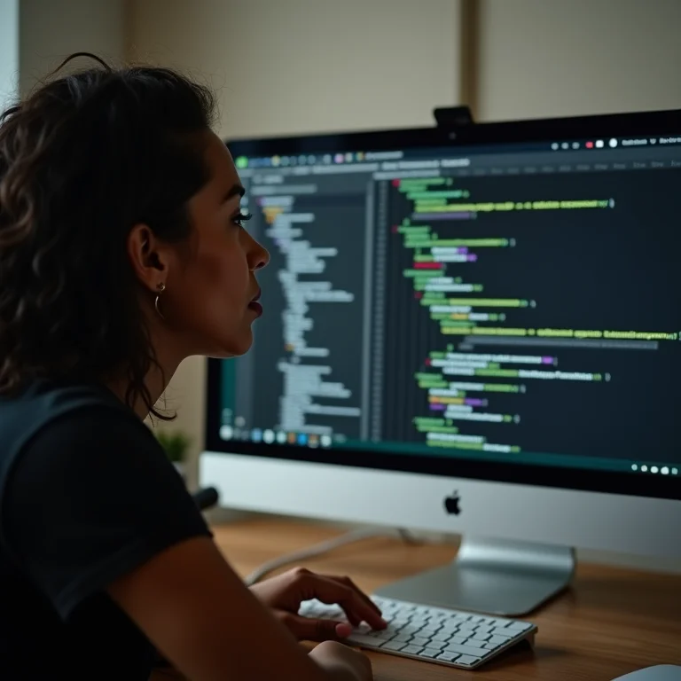 Mulher latina trabalhando com APIs do WhatsApp Business