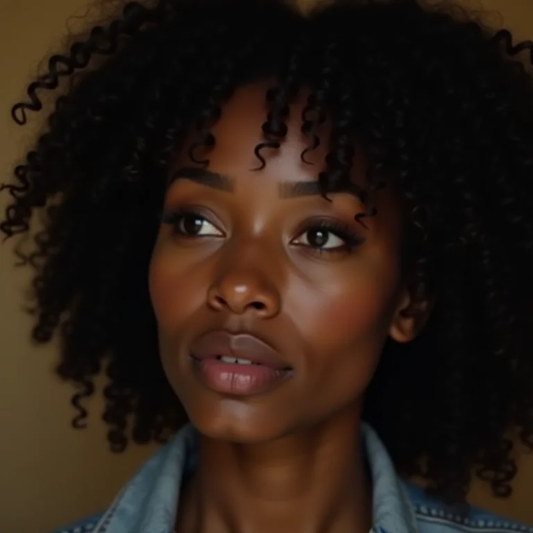 Mulher negra assistindo documentário de crime real