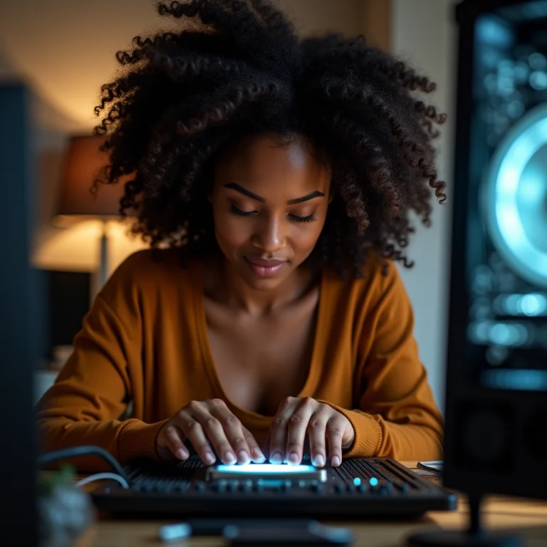 Mulher negra escolhendo a melhor pasta térmica para seu processador.