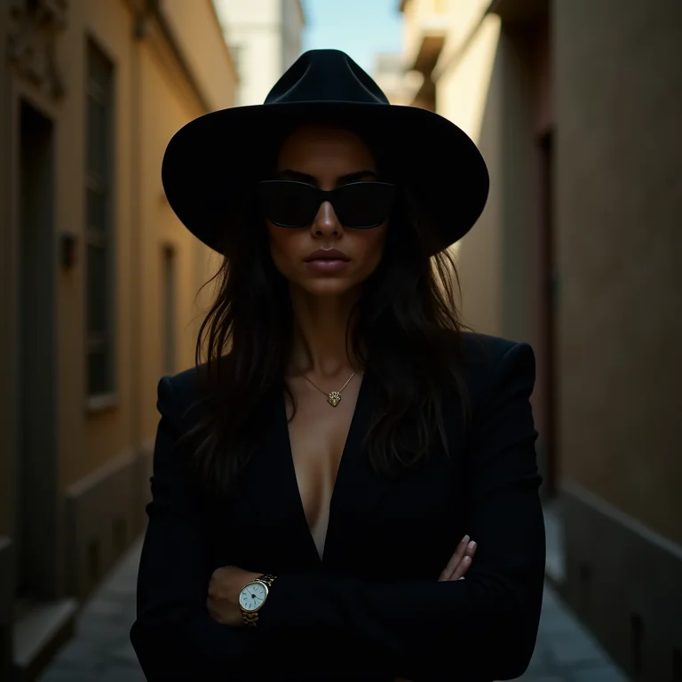 Mulher parda disfarçada.