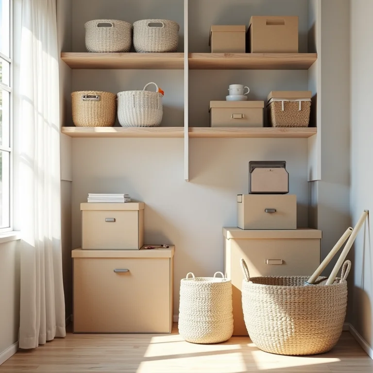 Organizadores para armário de vassouras