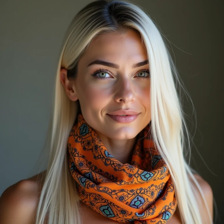 Penteado com lenço para festa