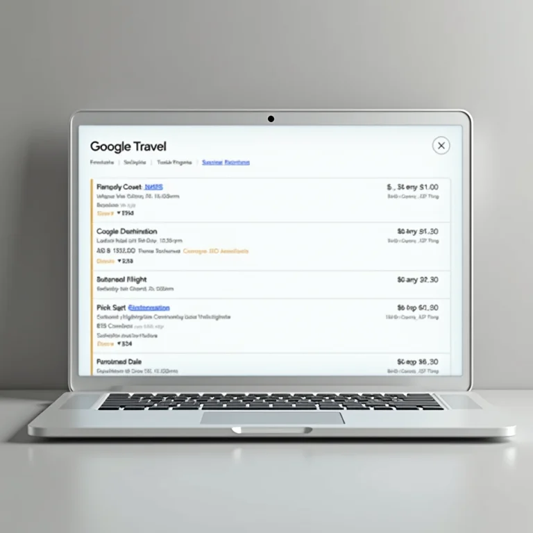 Pesquisando voos no Google Viagens