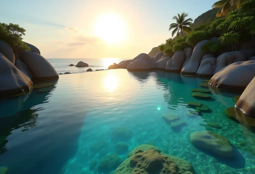 Piscinas naturais de Maragogi com água cristalina e recifes vibrantes