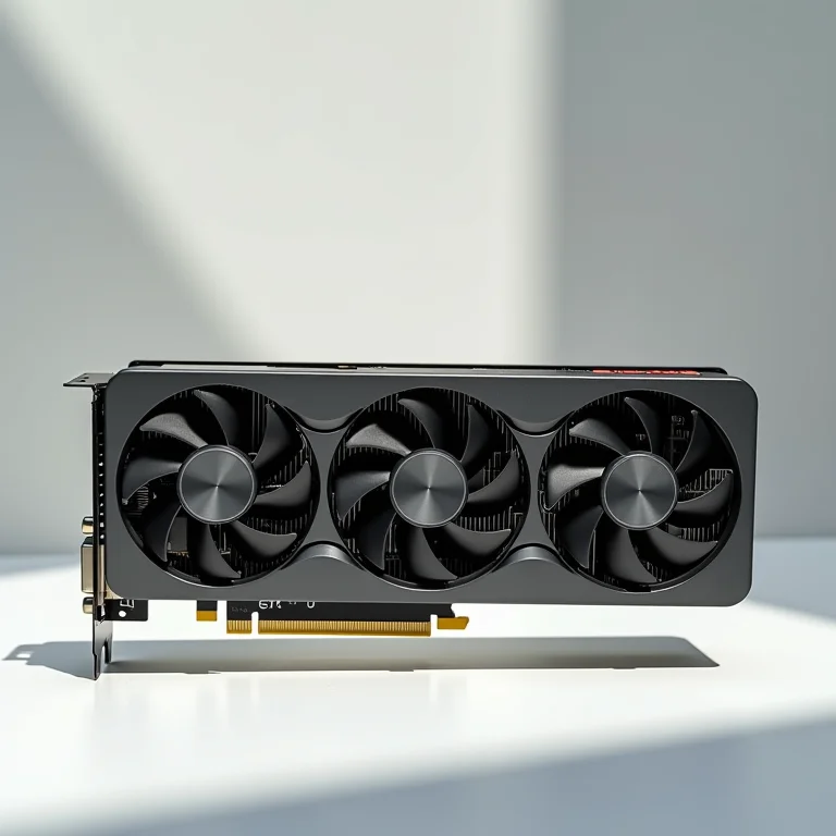 Placa de vídeo GTX em close.