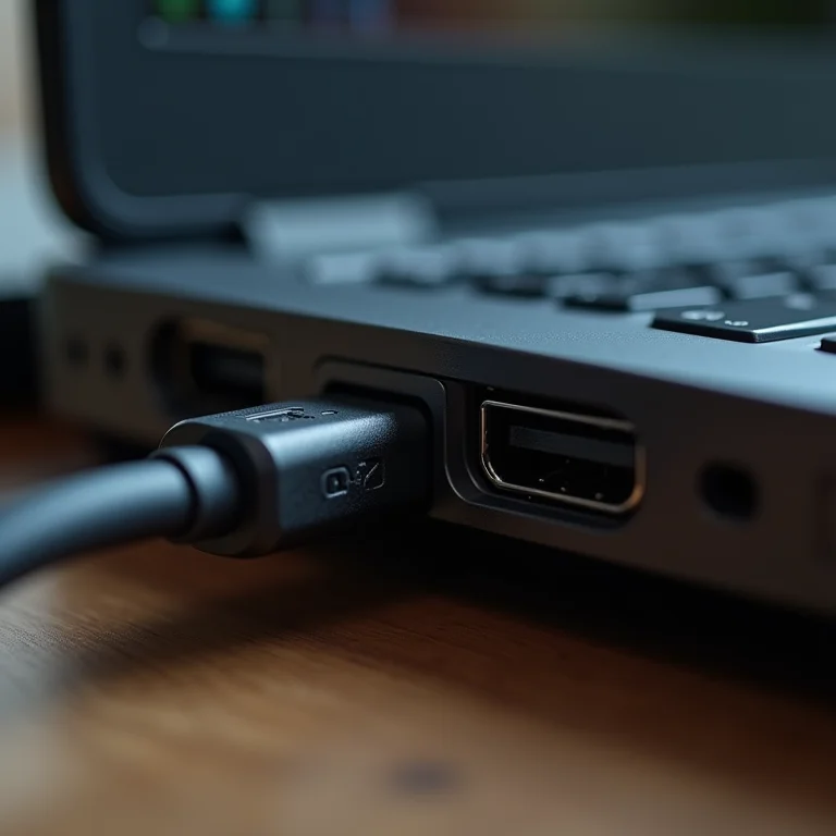 Porta USB defeituosa de notebook