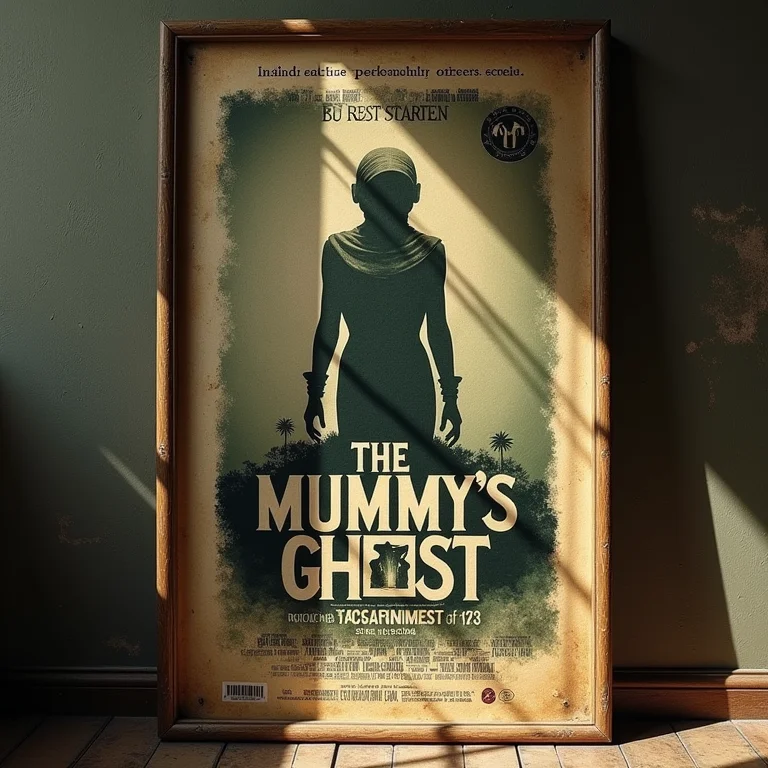 Pôster antigo do filme 'O Mistério da Múmia' (1944)