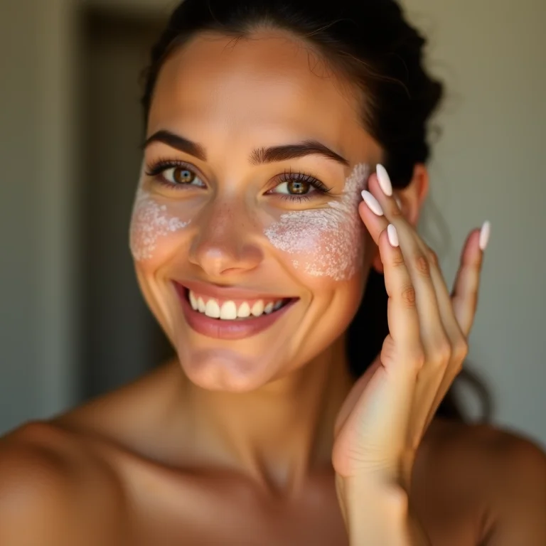 Preparação da pele para receber a maquiagem de contorno