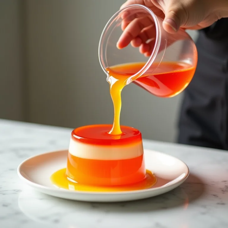 Preparando gelatina em camadas perfeitas