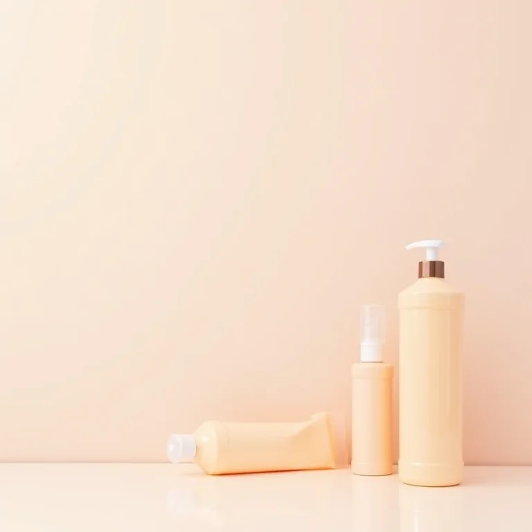 Produtos de cabelo dispostos em um flat lay representando um cronograma capilar