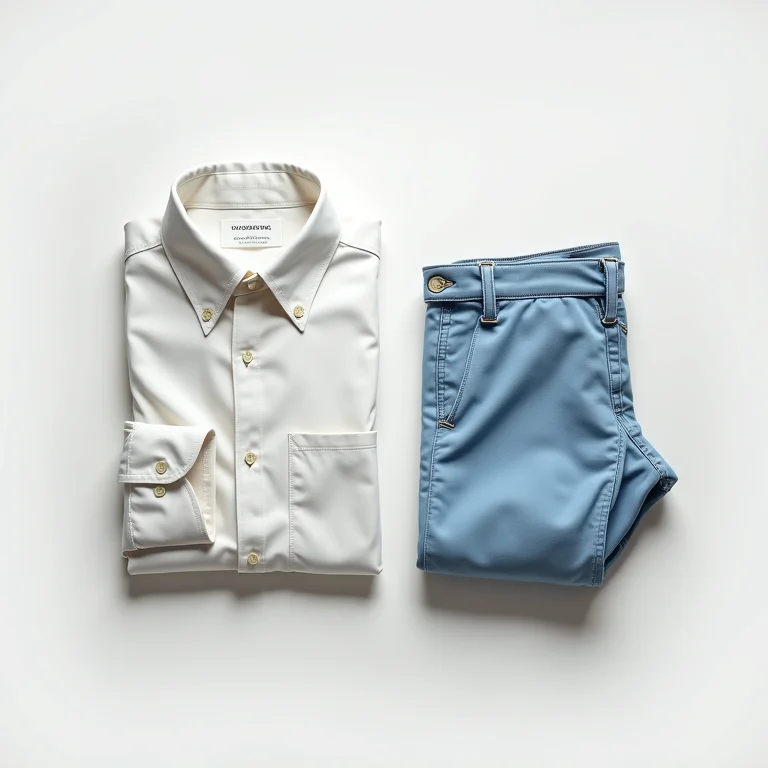 Roupas enroladas para economizar espaço na mala.