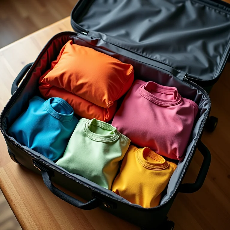 Sacos de compressão a vácuo para organizar mala