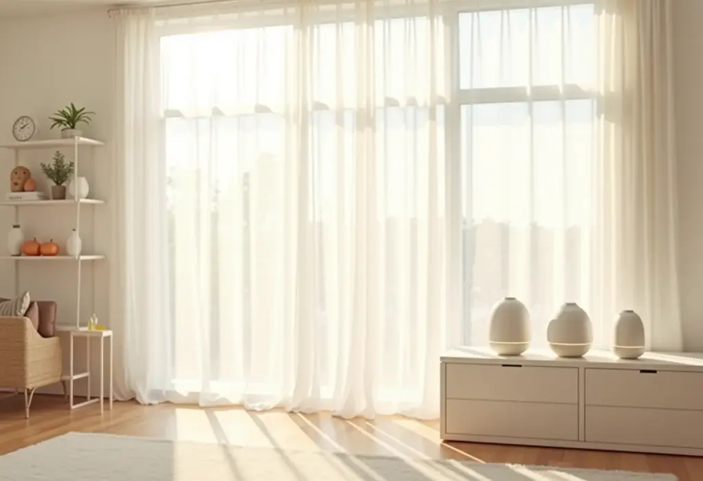 Casa perfumada: os óleos essenciais que você precisa conhecer Sala de estar perfumada com óleos essenciais