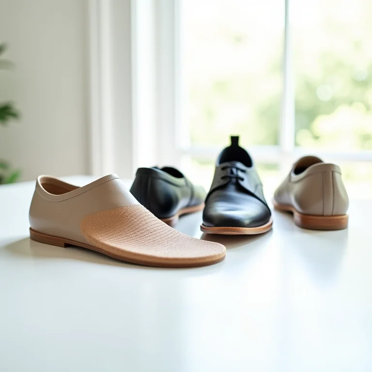 Seleção de calçados ortopédicos com foco em detalhes de construção