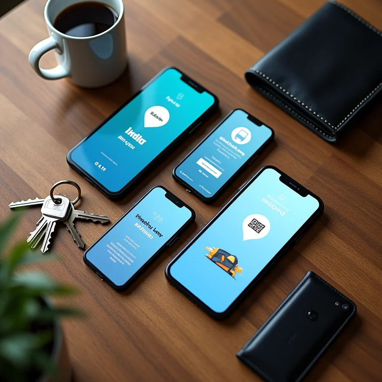 Smartphones exibindo aplicativos de transporte.