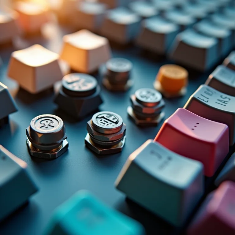 Switches mecânicos de teclado.