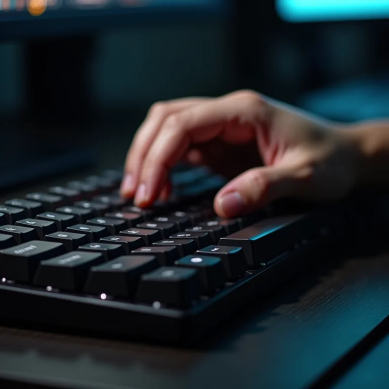 Teclado mecânico com teclas macro.