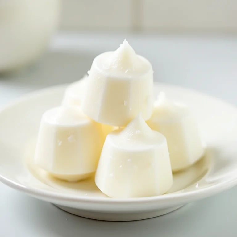 Textura perfeita da cocada branca cremosa