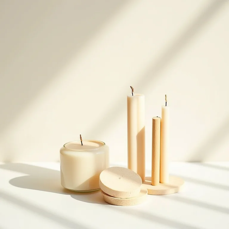 Variedade de pavios para velas artesanais.