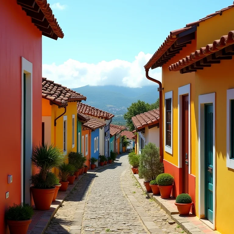 Vista do vilarejo de Arraial d'Ajuda