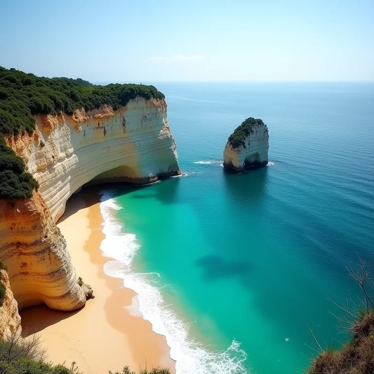 Vista panorâmica da Praia do Espelho