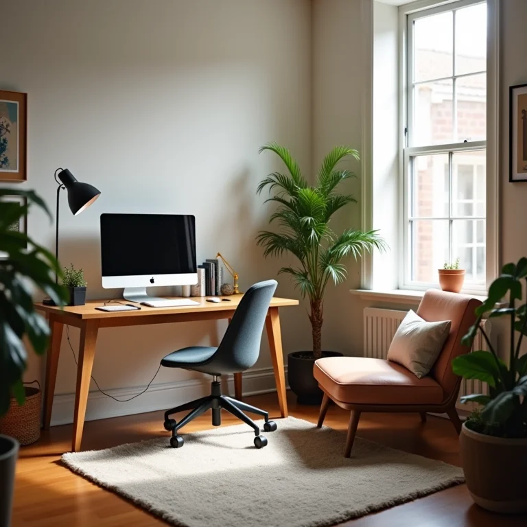 Zonas de trabalho em um home office