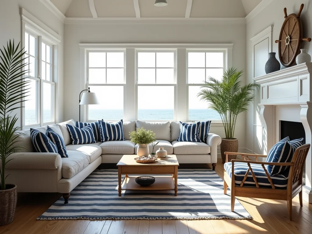 Decoração Navy: Casa de Praia com Charme Náutico e Estilo Decoração Navy: Casa de Praia com Charme Náutico e Estilo