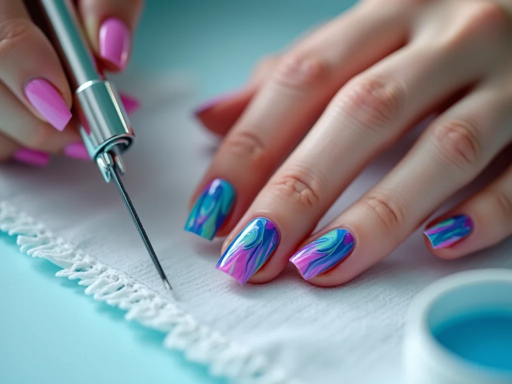 Unha Marmorizada na Água: Tutorial Fácil e Rápido para Um Efeito Incrível Unha Marmorizada na Água: Tutorial Fácil e Rápido para Um Efeito Incrível