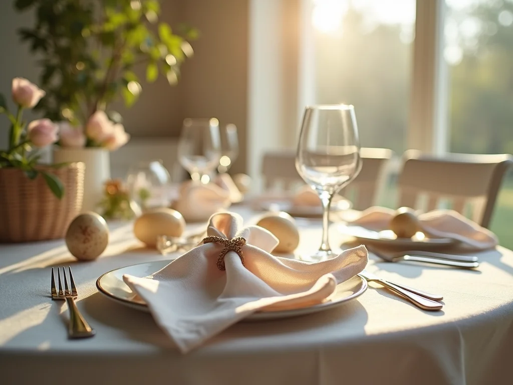 Mesa de Páscoa Encantadora: Guardanapos de Pano em 2026 Mesa de Páscoa Encantadora: Guardanapos de Pano em 2026