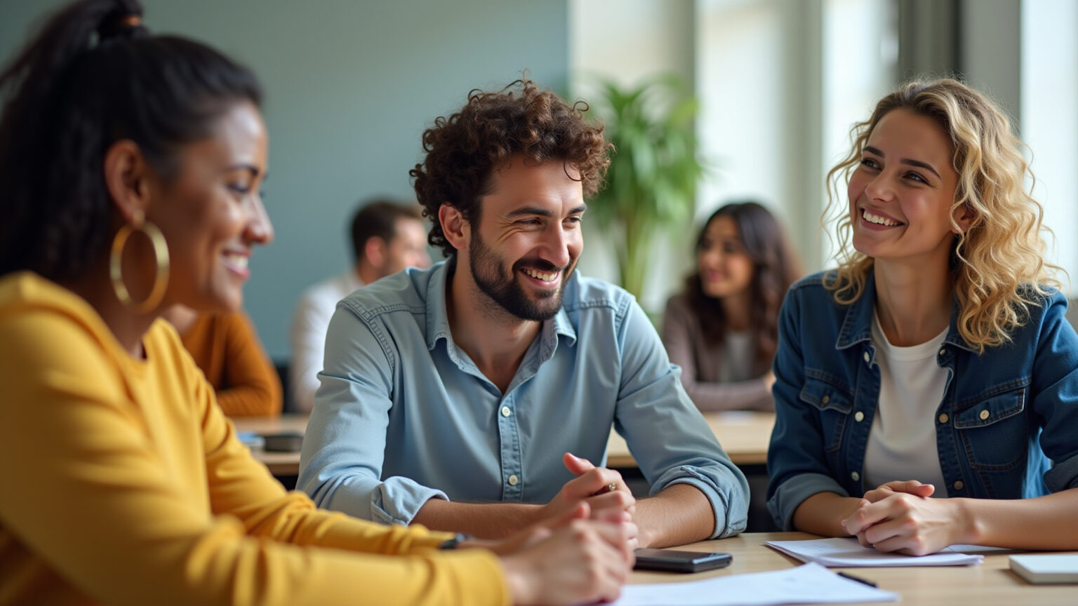 Superdotação e Altas Habilidades: Desmistificando Mitos e Maximizando Potenciais Adultos diversos em sala de aula brasileira, mentorando e aprendendo.