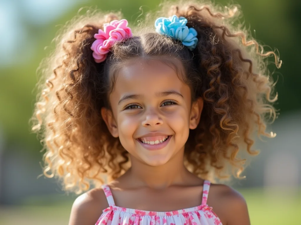 Penteados com Elástico: Cachos Infantis Lindos e Fáceis Penteados com Elástico: Cachos Infantis Lindos e Fáceis