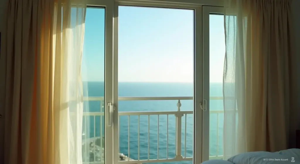 Varanda de Vidro: Decoração com Cortina para seu Oásis