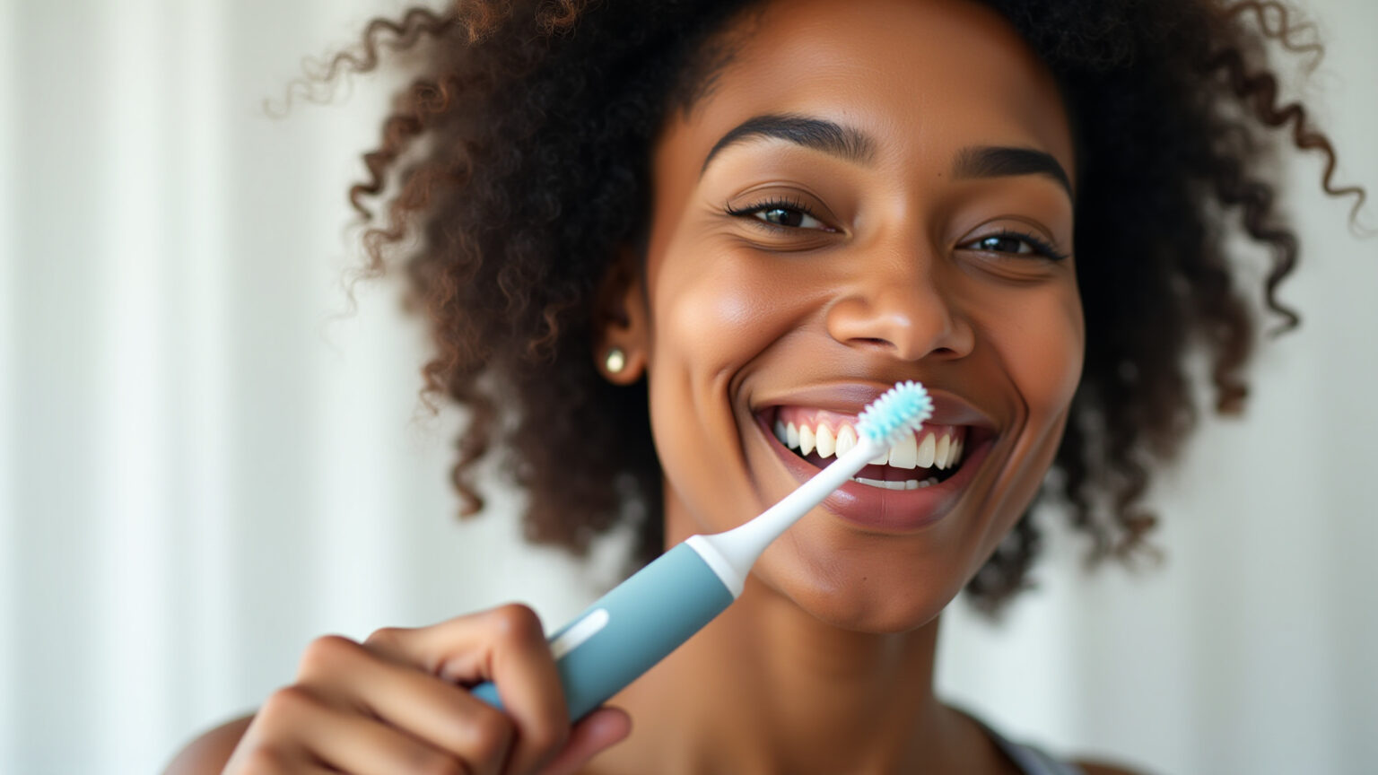 Higiene Bucal Impecável em 2026: Guia Definitivo para um Sorriso Radiante Mulher sorrindo com higiene bucal impecável.