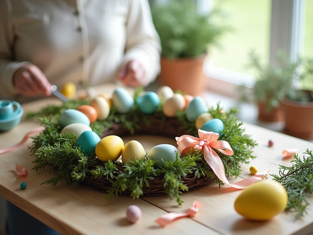 Guirlanda de Páscoa Criativa: Faça a Sua em Casa Fácil Guirlanda de Páscoa Criativa: Faça a Sua em Casa Fácil