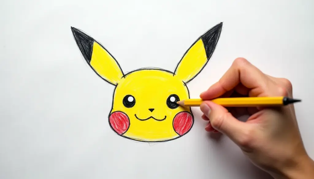 Como desenhar o Pikachu em 9 passos usando formas que você já conhece