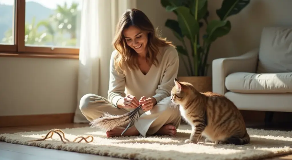 Como fazer brinquedo de gato com pena e ver seu felino caçador feliz