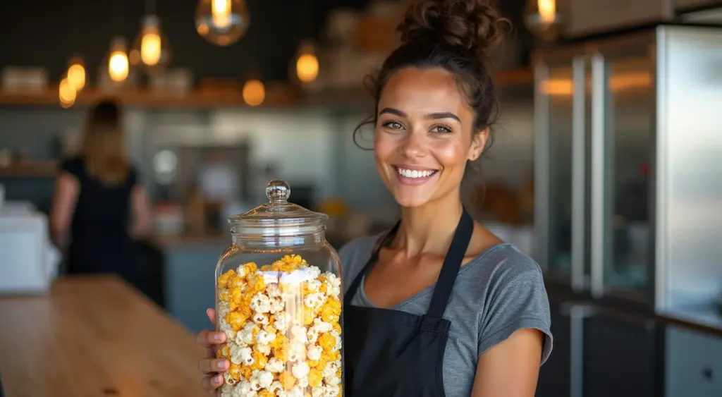 Como fazer pipoca gourmet para vender em eventos com crocância de 5 dias