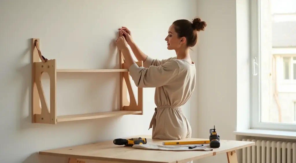 Como fazer prateleira com alça de couro: charme escandinavo em 8 passos